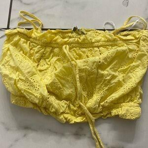 Yellow Crop Top
